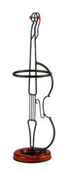 バイオリン傘ラック スチールベース（カテゴリ：収納家具＞傘立て 